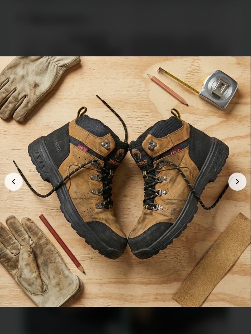 Brahma Size 9 Mens Steel Toed Work Boots